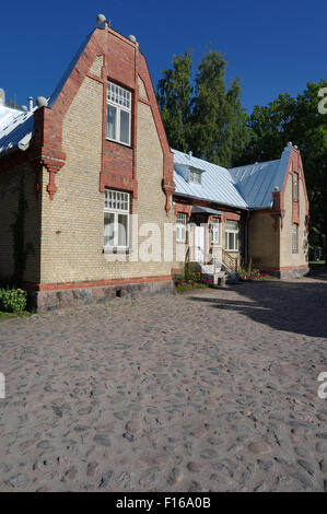 Art Nouveau Hotel Ammende Villa Gardener`s House in Pärnu Estonia 23th August, 2015 Stock Photo